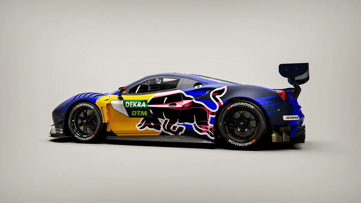 La Ferrari si veste dei colori dell'Alpha Tauri... nel DTM con Alexander Albon (4)