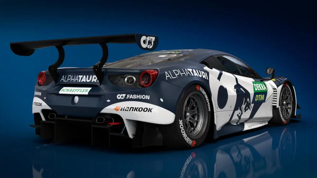 La Ferrari si veste dei colori dell'Alpha Tauri... nel DTM con Alexander Albon (5)
