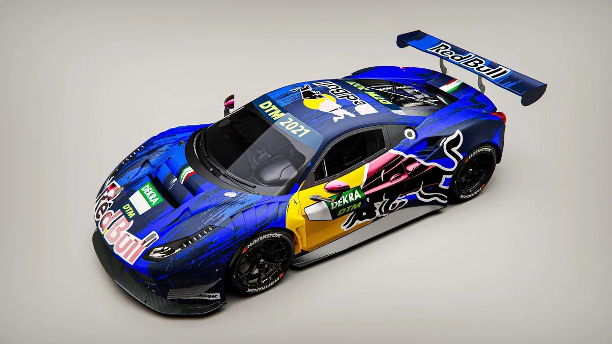 La Ferrari si veste dei colori dell'Alpha Tauri... nel DTM con Alexander Albon (7)