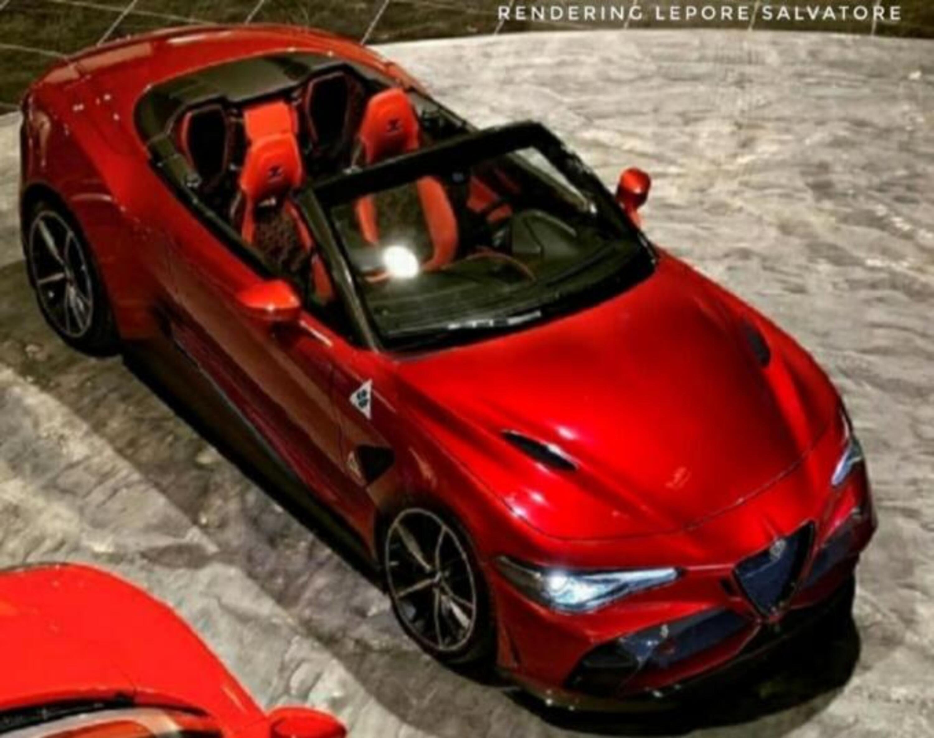 Alfa Romeo Giulia Cabrio Hybrid, La cattiva delle aperte plugin [render]