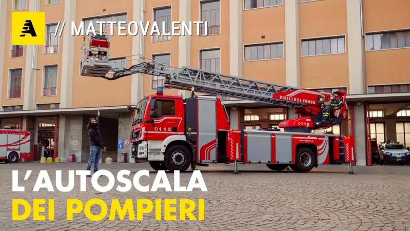 I segreti dell'autoscala dei pompieri | Come funziona la pi&ugrave; avanzata (e alta) d'Italia [Video]