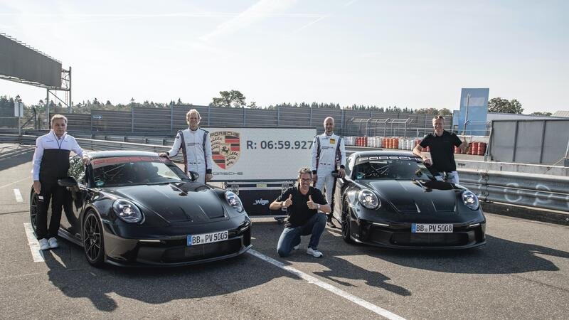Porsche 911 GT3 2021, il video del record al N&uuml;rburgring