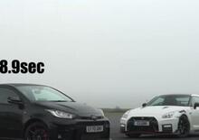 Toyota GR Yaris vs Nissan GT-R Nismo: la piccoletta non teme nessuno [VIDEO]