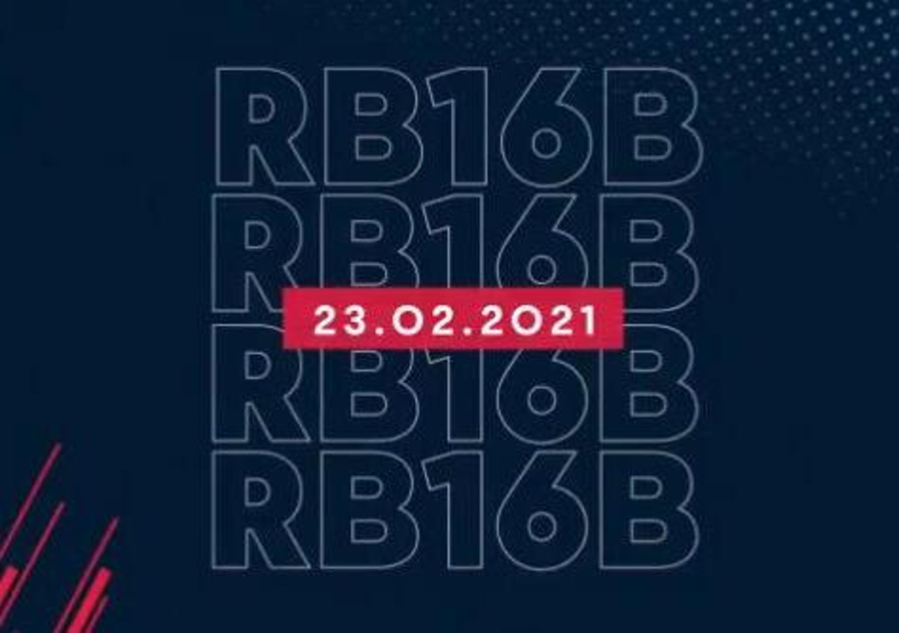Formula 1: Red Bull, la RB16B sar&agrave; presentata il 23 febbraio