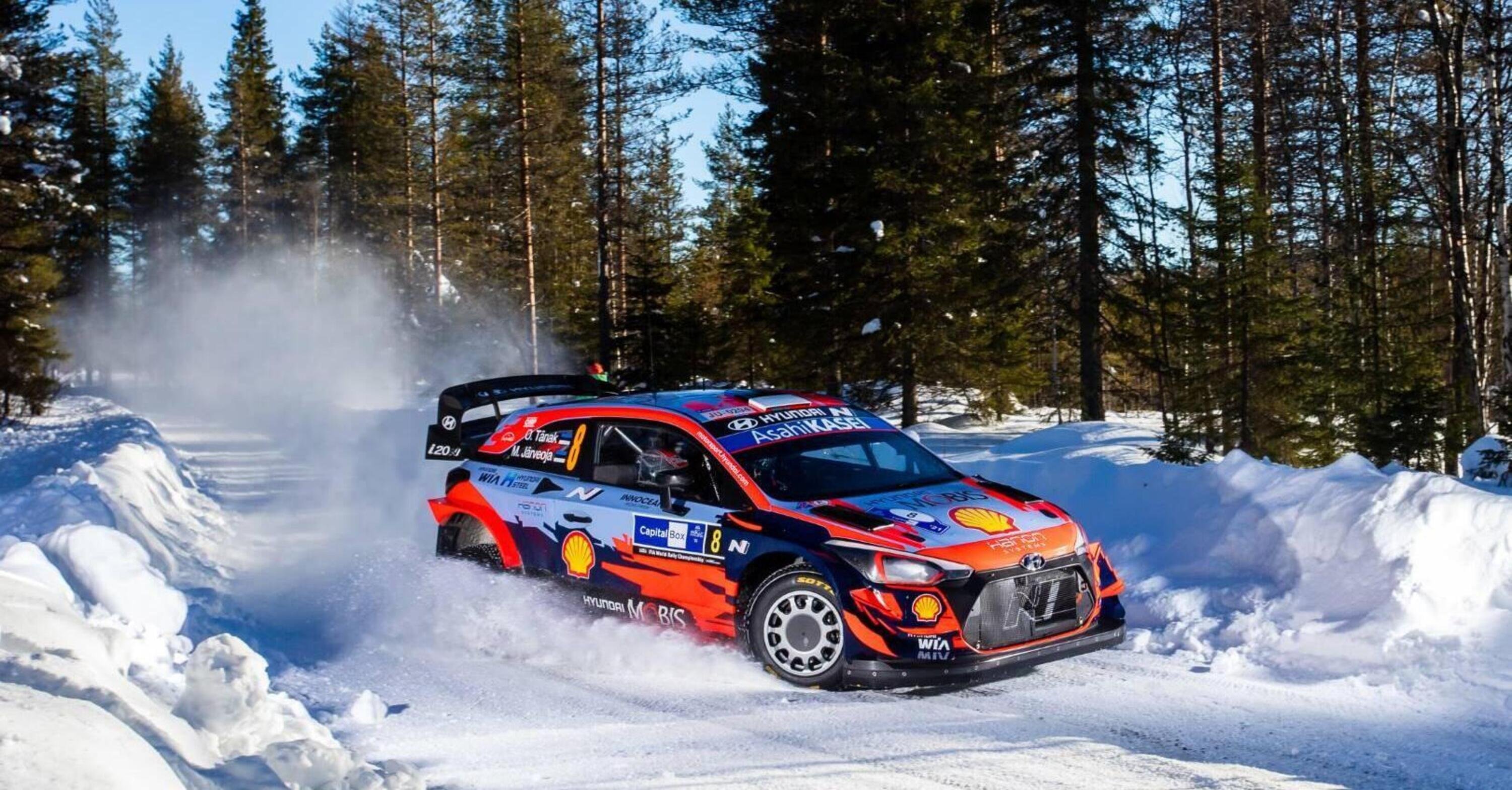 WRC21. Arctic Rally. D-2. Un Tanak cos&igrave;, ecco il sogno di Hyundai 