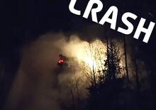 Il video del super incidente notturno al Mondiale Rally 2021: la Toyota del campione incastrata nella neve