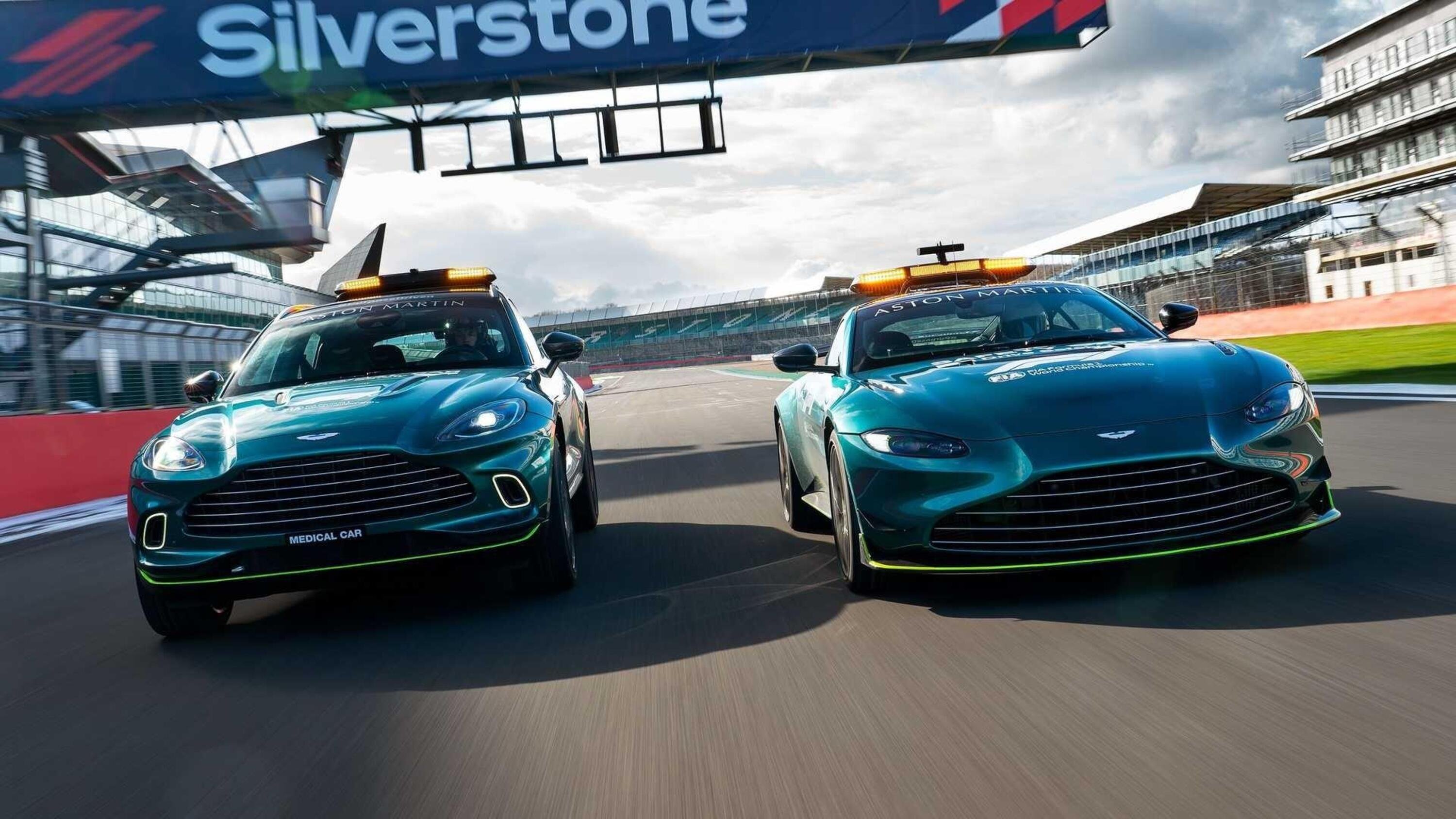 F1, Aston Martin Vantage &egrave; la Safety Car 2021 insieme alla Mercedes-AMG GT R. Che si tinge di rosso