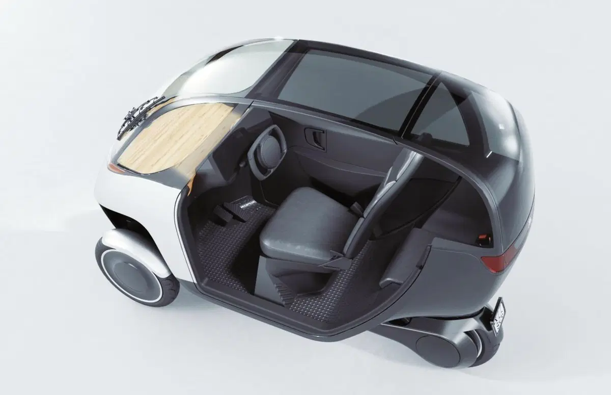 Il tre ruote elettrico con volante, airbag e clima: Nimbus Halo [auto-scooter eco-elettrico] (2)