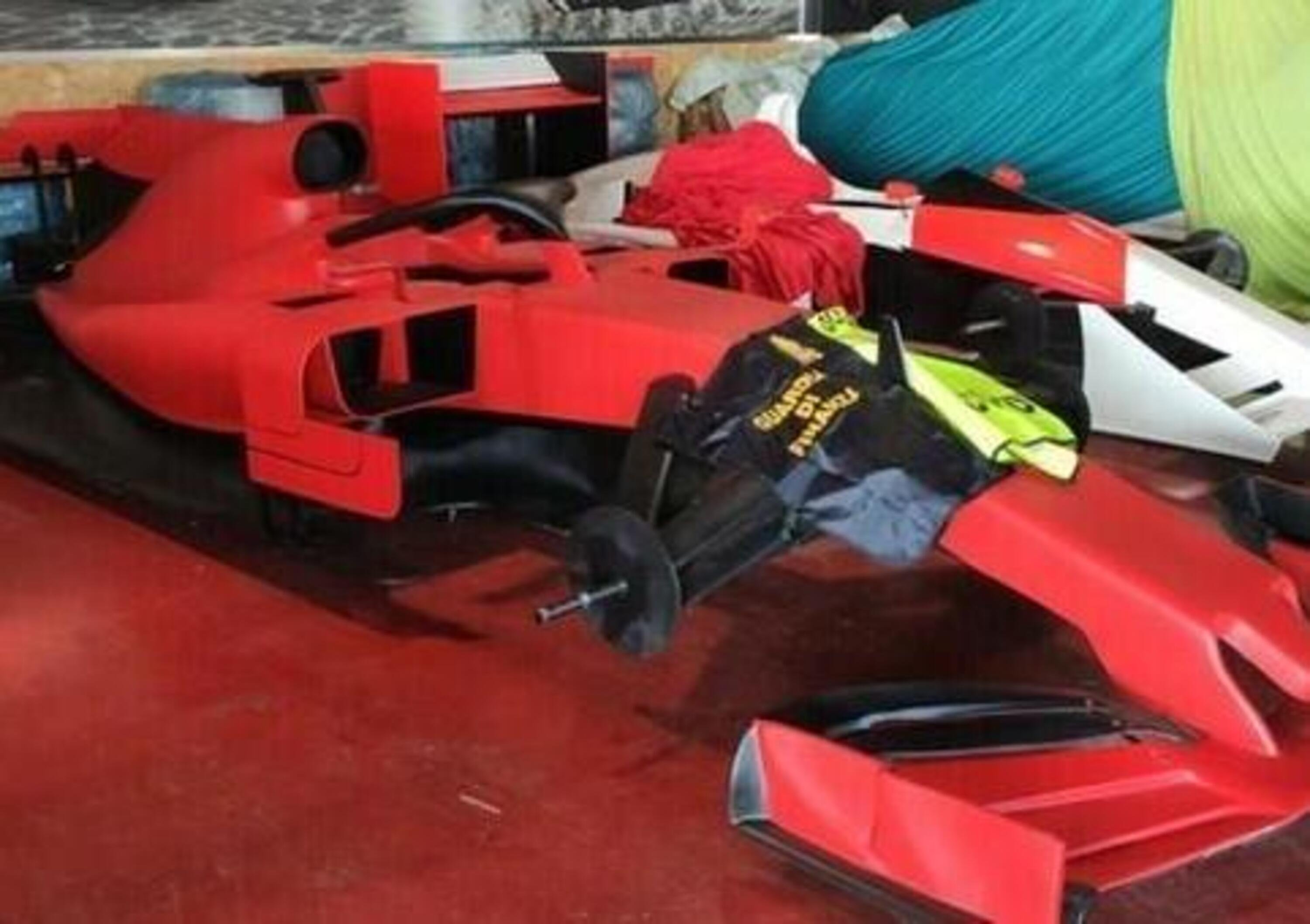 Scocca tarocca: la Guardia di Finanza sequestra il clone della Ferrari SF90 di F1