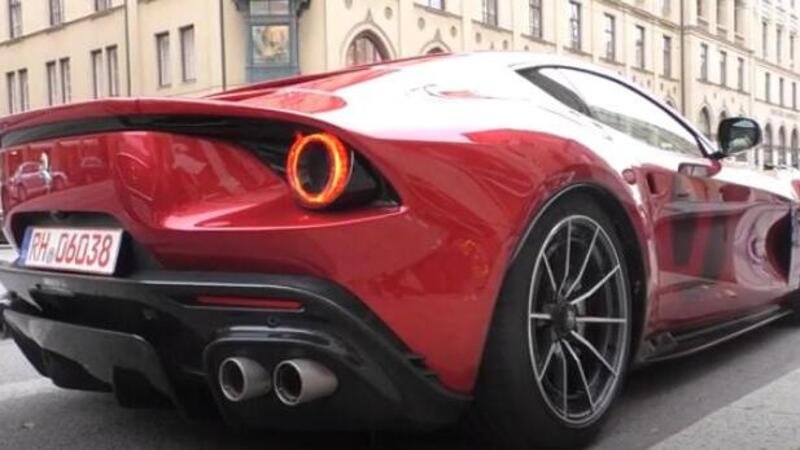 Ferrari Omologata: filmata a Monaco di Baviera la One-Off col V12 di Maranello [VIDEO]