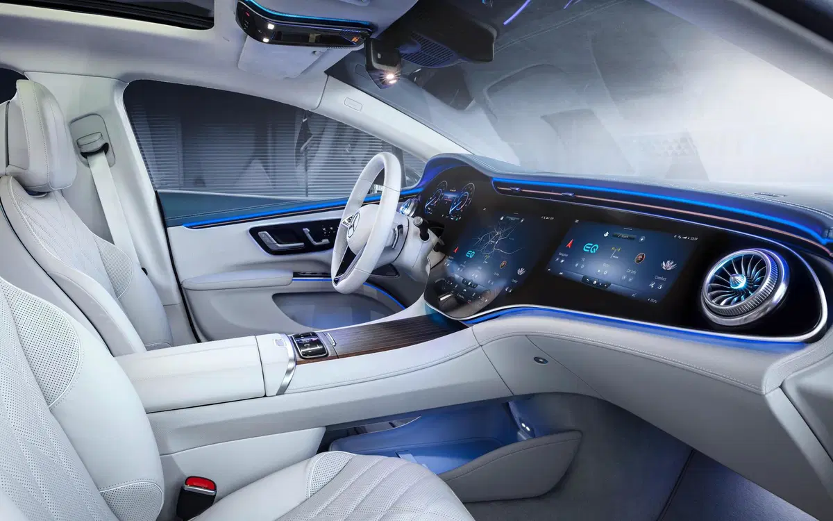 EQS, Quello che si potrà vedere, toccare e ascoltare sulla regina delle auto elettriche Mercedes (6)