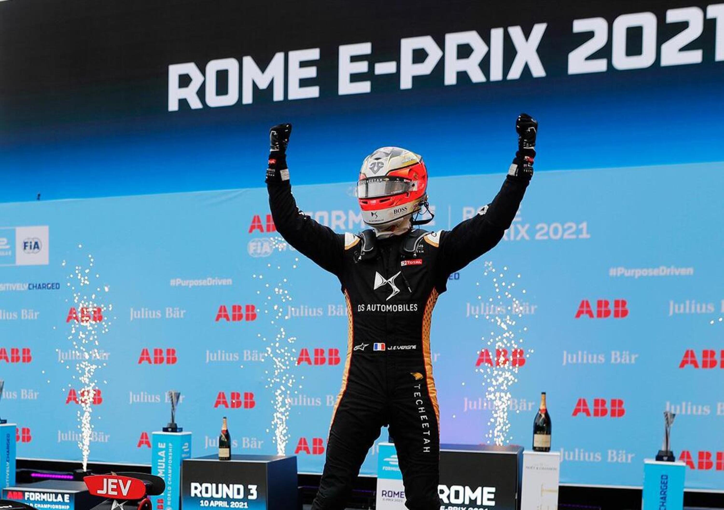 Formula E, ePrix Roma, Gara 1: Vince Vergne