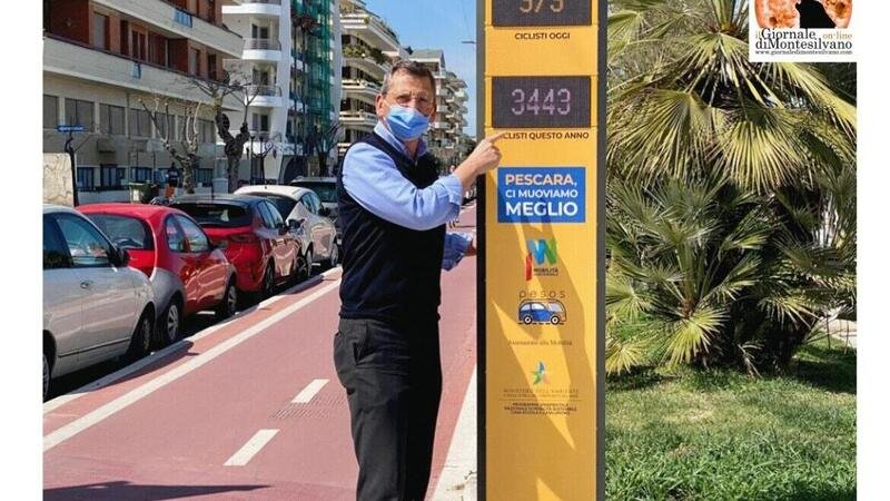 Pescara, arrivano le ciclabili con display e totem per monitorare traffico