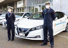 La Nissan Leaf elettrica con le Forze dell’Ordine italiane: Guardia Costiera