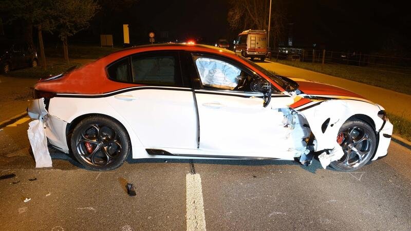 Giulia Quadrifoglio Alfa Romeo Racing: distrutto in Svizzera uno dei 10 esemplari