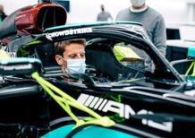 Formula 1: Romain Grosjean in pista con la Mercedes W10 al Paul Ricard