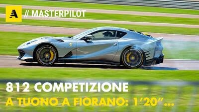 Ferrari 812 COMPETIZIONE | Un giro A CANNONE a Fiorano con De Simone [VIDEO]