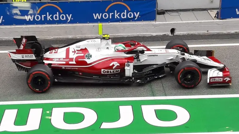 F1, GP Spagna 2021: l'Alfa Romeo rovina un'altra gara a Giovinazzi