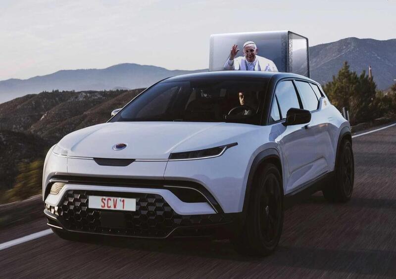 La nuova papamobile del Santo Padre sar&agrave; un SUV elettrico da oltre 300 CV