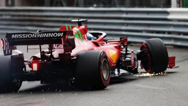 Formula 1, Sulla vettura di Leclerc si  &egrave; rotto il mozzo della posteriore sinistra