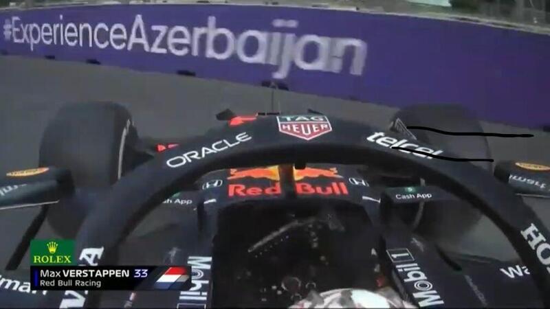 F1, GP Azerbaijan 2021: Verstappen a muro