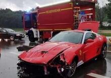 Ferrari 599 GTB 60F1 Alonso Edition, Ecco la foto dell’incidente a Monaco