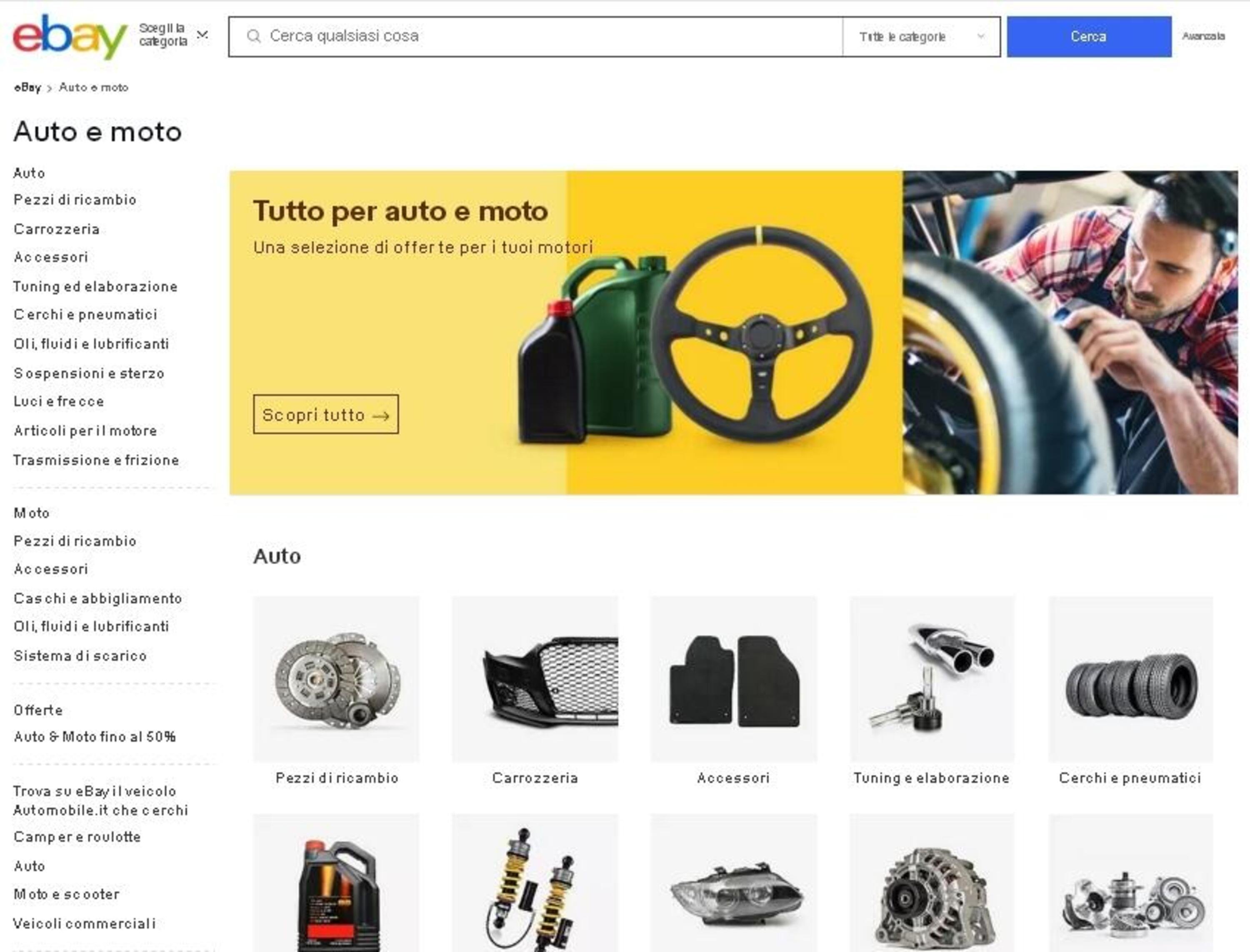 Anche artigiani e Piccole e Medie Imprese italiane del mondo auto traggono supporto da eBay
