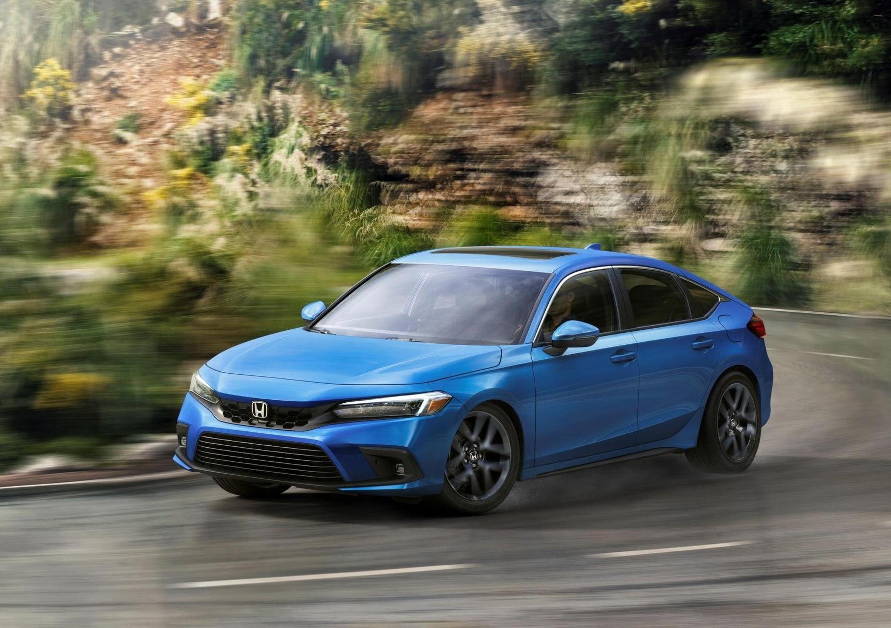 Nuova Honda Civic Hatchback, arriva nel 2022 con motori e:HEV