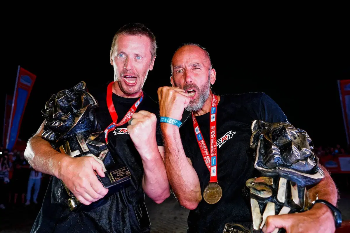 Silk Way Rally 21. Vincono Walkner, KTM, e Chicherit, Buggy CR6 (2)