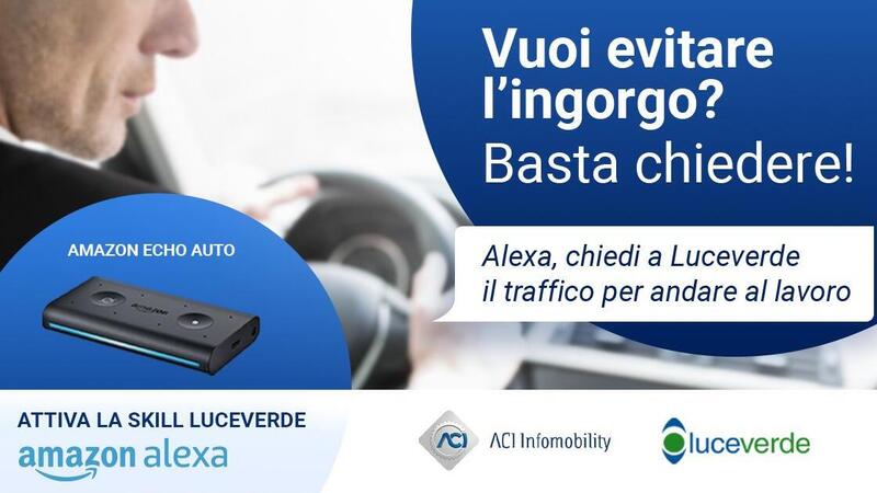 Notizie sul traffico in tempo reale: ecco Luceverde, la skill di Alexa di ACI