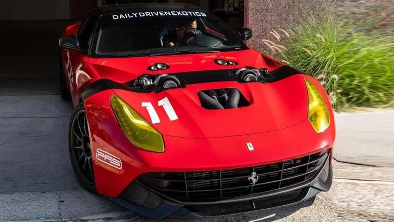 Una F12 speciale, Con 1.500 CV e due turbo "esposti"