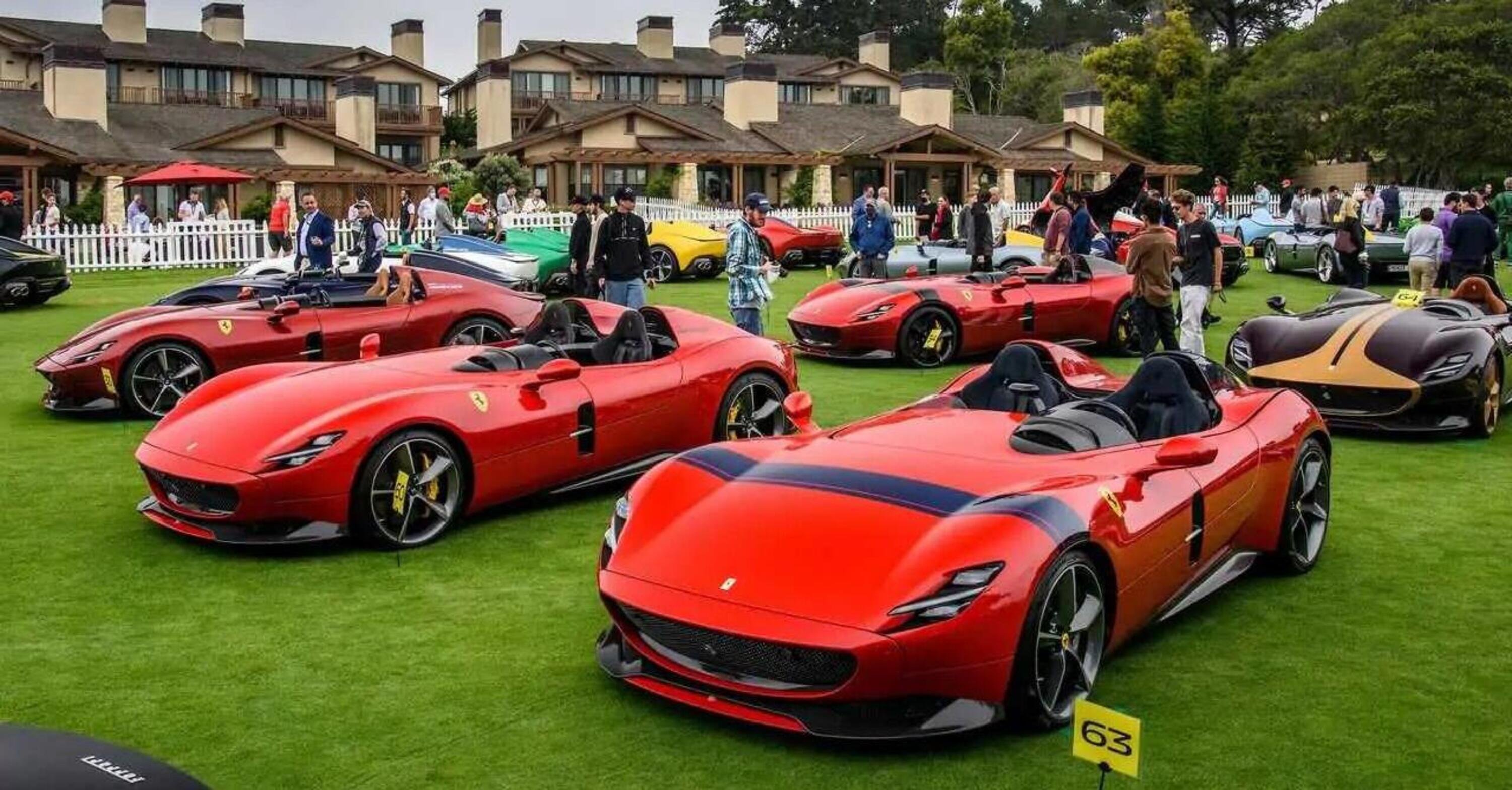Ma quante Ferrari Monza sfilano alla Monterey Car Week?