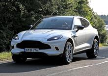 Aston Martin DBX, le foto spia della versione ibrida plug-in