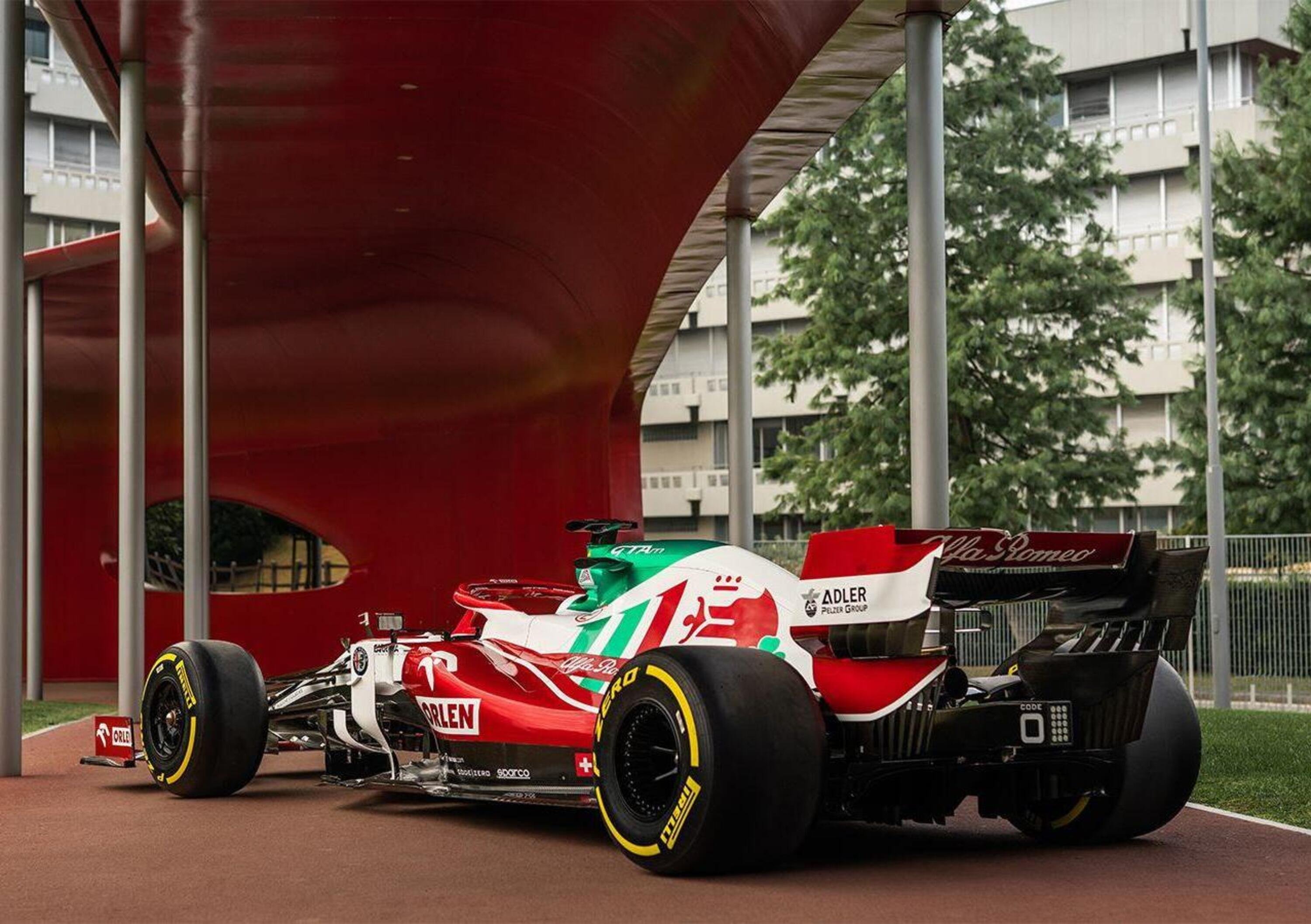 F1, Alfa Romeo con il tricolore nel Gran Premio d&#039;Italia