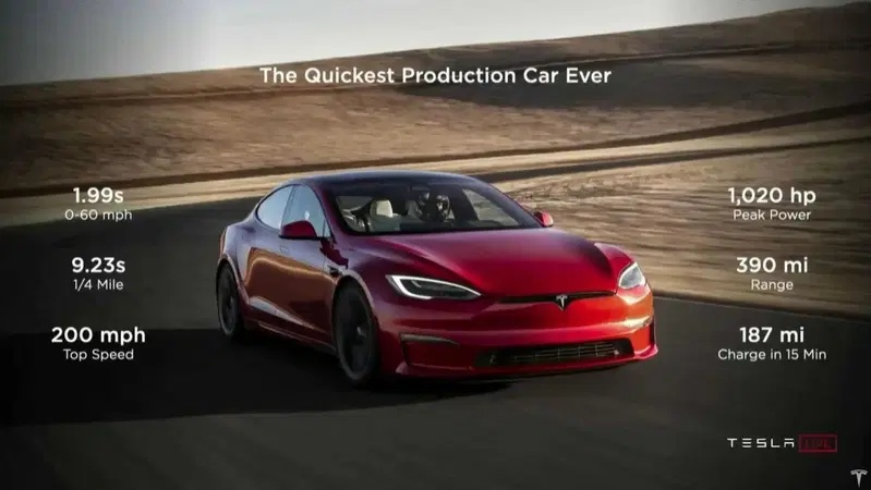 La Tesla Model S Plaid al Nurburgring, E' record [video]