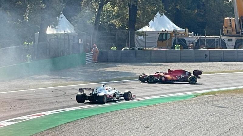 F1, GP Italia: Sainz a muro all&#039;Ascari nelle FP2