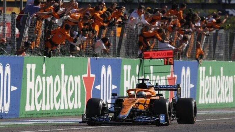 F1, GP Italia 2021: vince Ricciardo