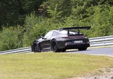 Porsche 911 GT3 RS, le foto spia al Nürburgring