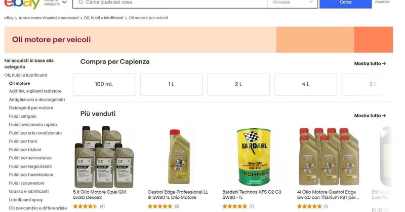 Guida all&rsquo;acquisto: trovare l&rsquo;olio migliore per la vostra auto grazie a eBay