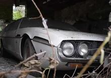 Una Lamborghini Espada abbandonata in un fienile