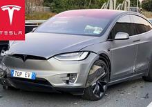 Un curioso attacco alla Tesla Model X con danni per 45.000 $ [video]