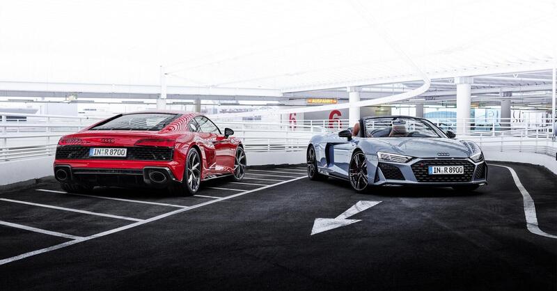 Nuova Audi R8 V10 Performance RWD, il 5,2 litri aspirato ha 570 CV per manici veri