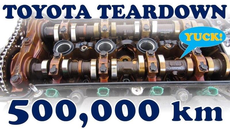 Come sono messi internamente i motori Toyota, con 500.000 Km? [video]