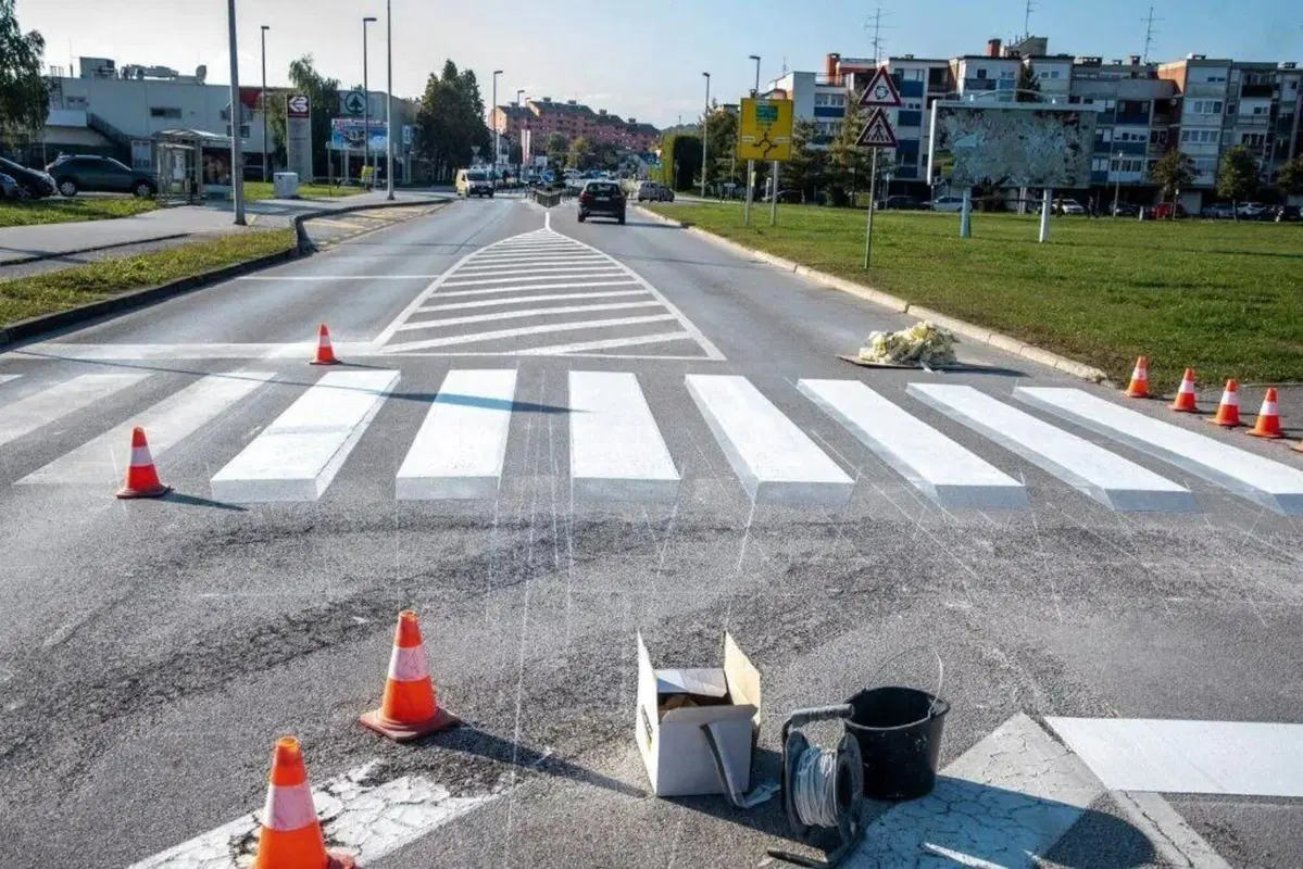 In Croazia le strisce pedonali diventano 3D (3)