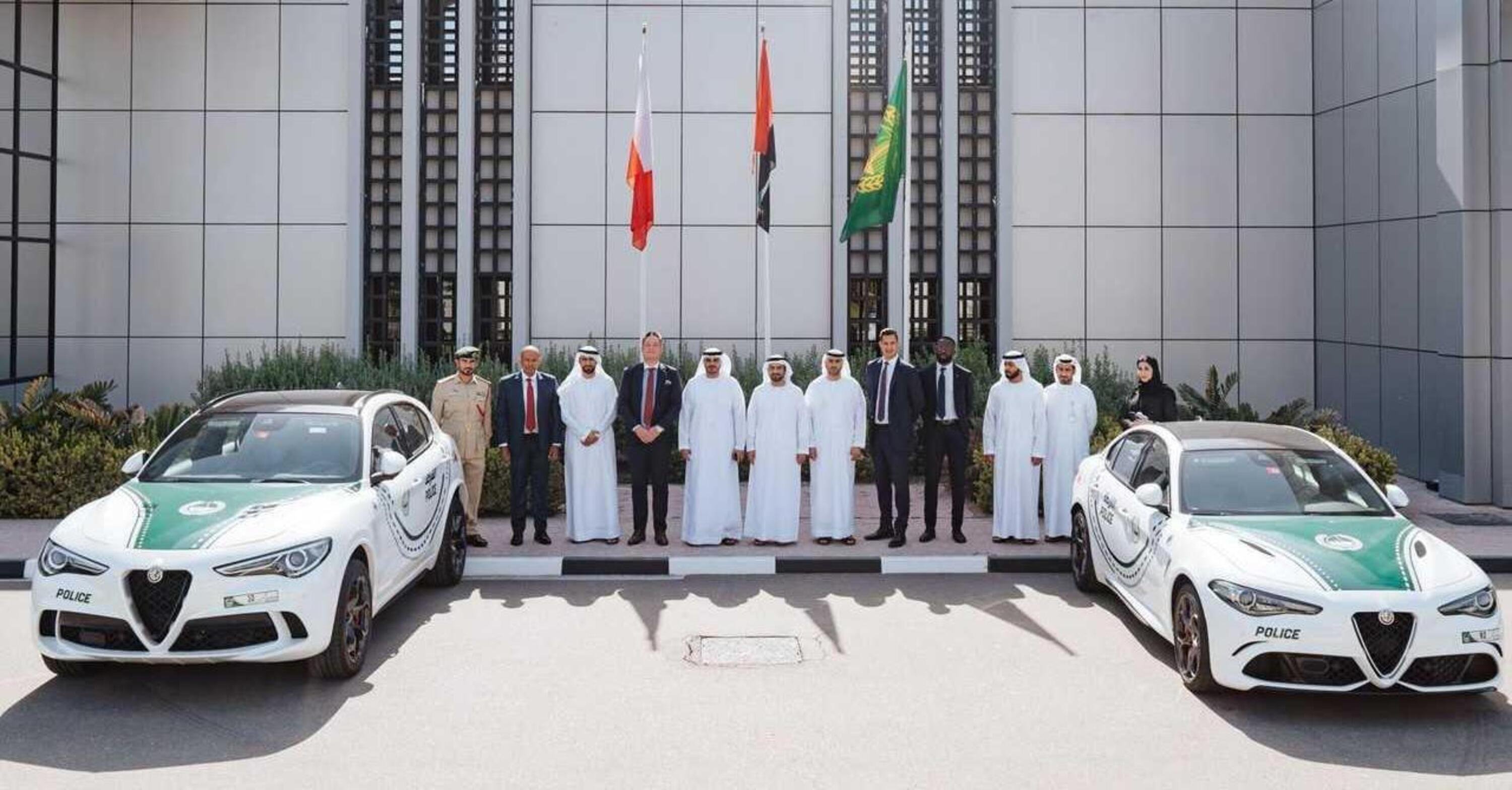 Alfa Romeo Giulia e Stelvio Quadrifoglio entrano nella polizia di Dubai