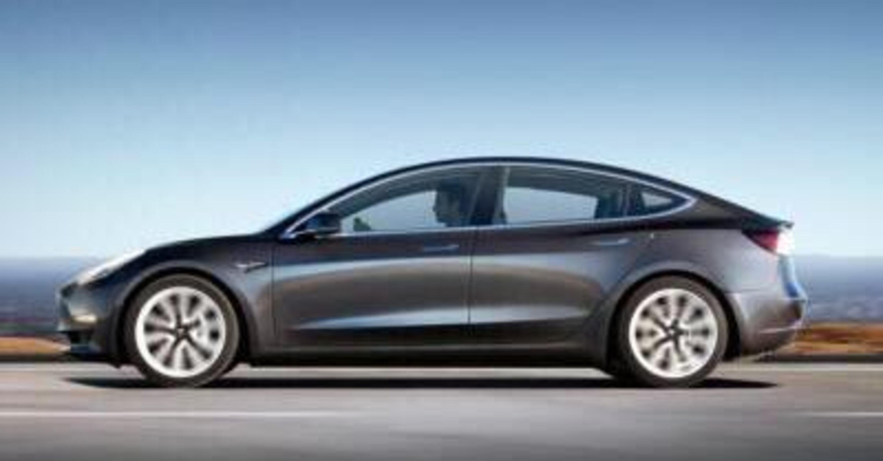 La Tesla Model3 sul tetto d&#039;Europa: &egrave; la vettura pi&ugrave; venduta
