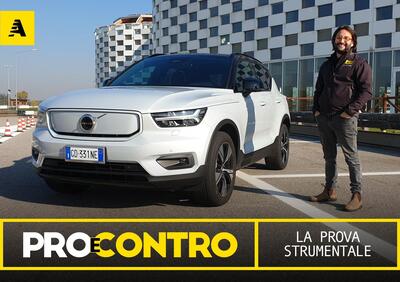 Volvo XC40 Recharge, PRO e CONTRO | La pagella e tutti i numeri della prova strumentale