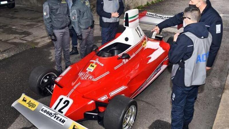 Como, sequestrata una replica della Ferrari 312 T di Niki Lauda