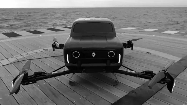 La Renault 4 diventa un'auto volante: show a Parigi e poi in America nel 2022
