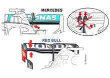 F1, GP Arabia Saudita 2021: Mercedes e Red Bull con ali posteriori scariche a Gedda